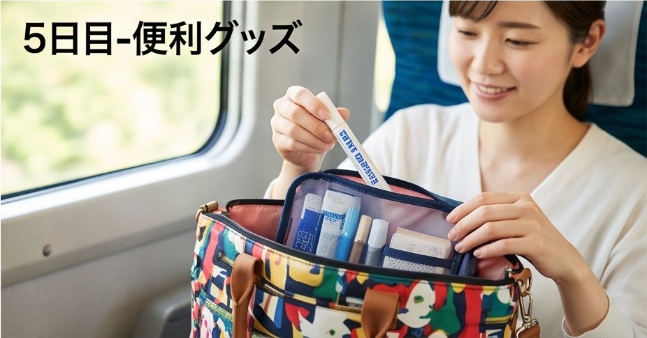 バッグからシミ抜きペンを取り出す女性